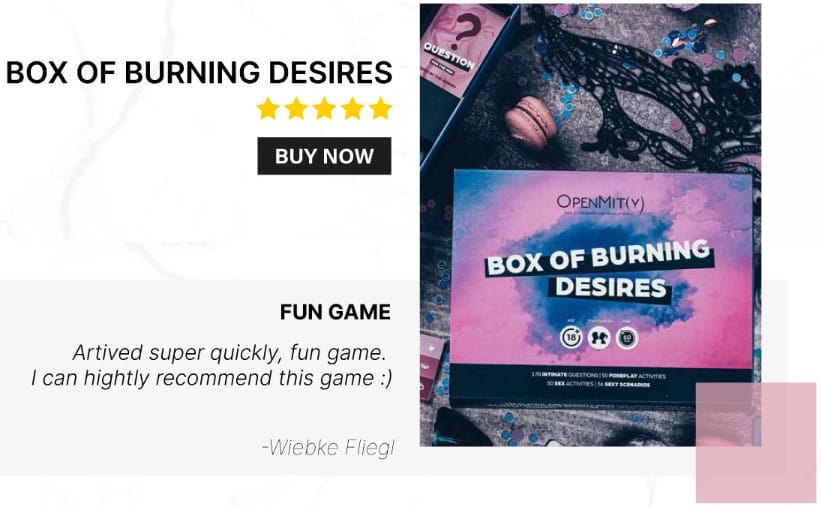 Dirty game for couples Box of Burning Desires