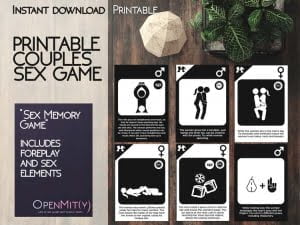 A printable kinky sex game for couples