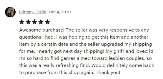 Lesbian game for couples review