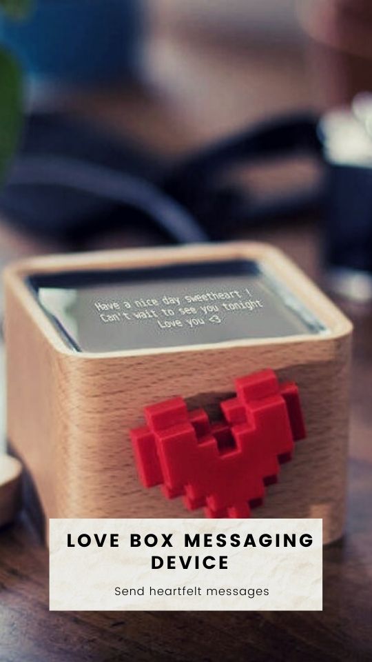 Love box messaging device as an adult Valentine's gift