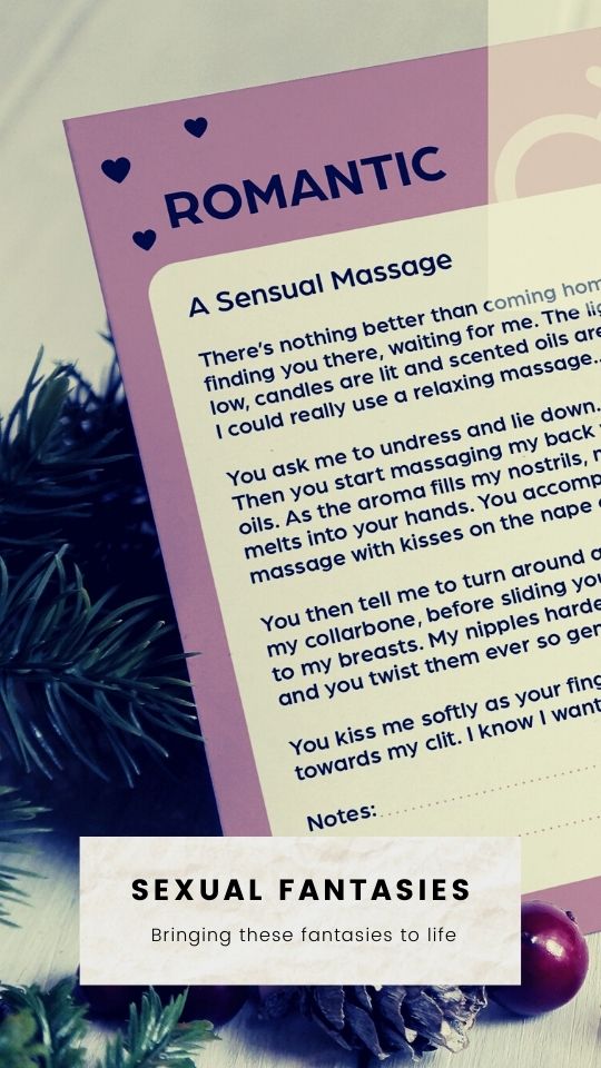 Sexual fantasies game for couples as sexy gift for Valentine's day
