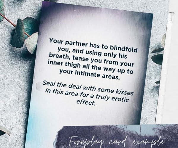 sexy bedroom game foreplay card example