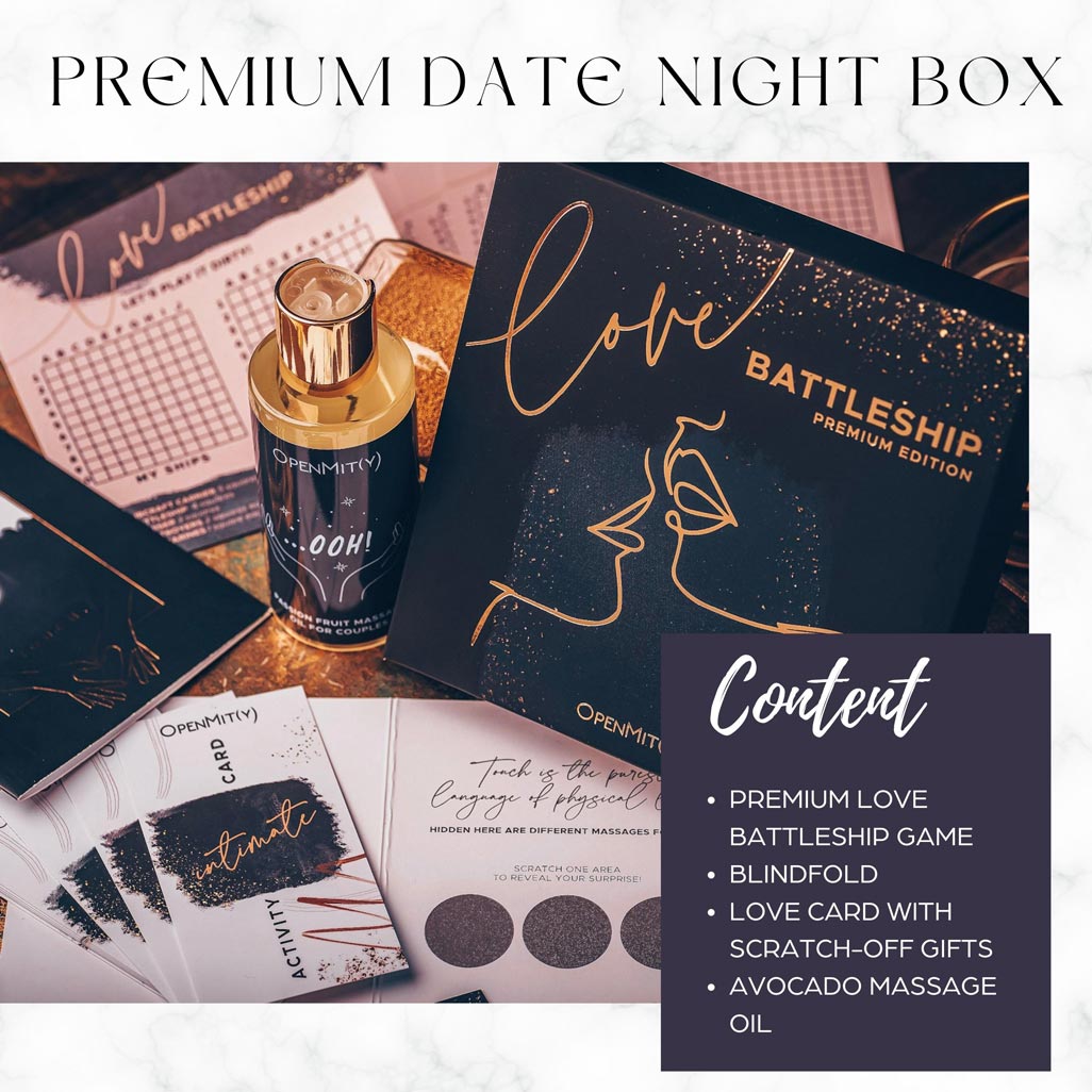 Premium-sex gift box date-night-box-content-OpenMity-Romance